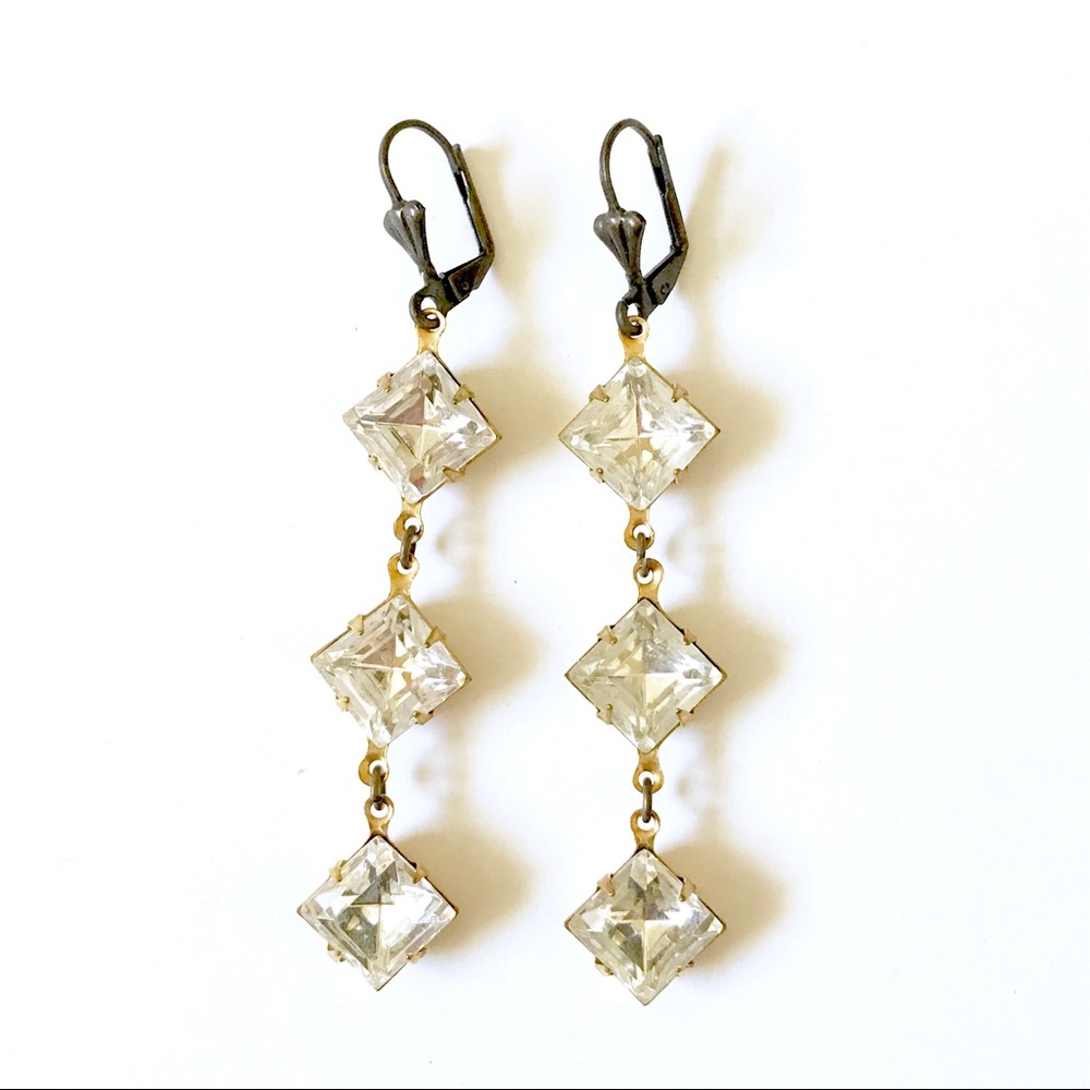 New Handmade Crystal Dangle Earrings
